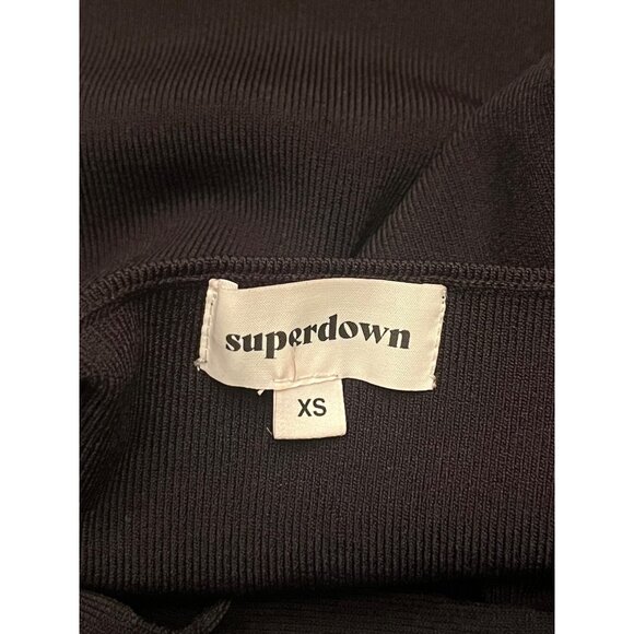 superdown Hallie Cut Out Mini in Black XSmall New Womens  Stretch Bodycon - Picture 7 of 8